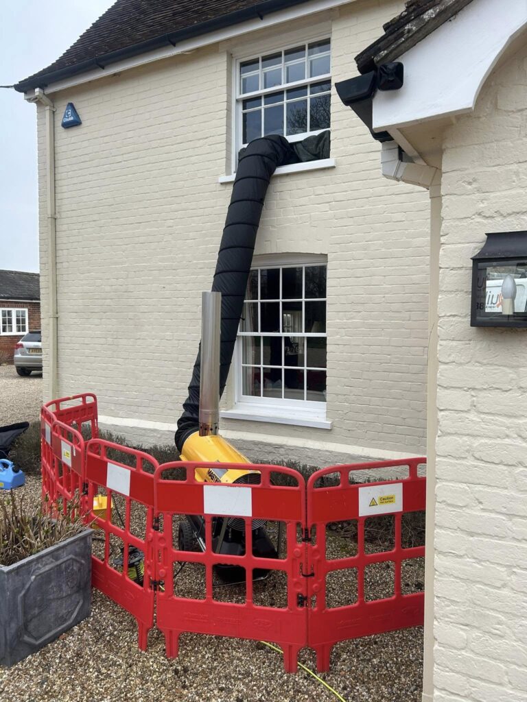 Diesel Heater & Ducting for Bed Bug Heat Treatment