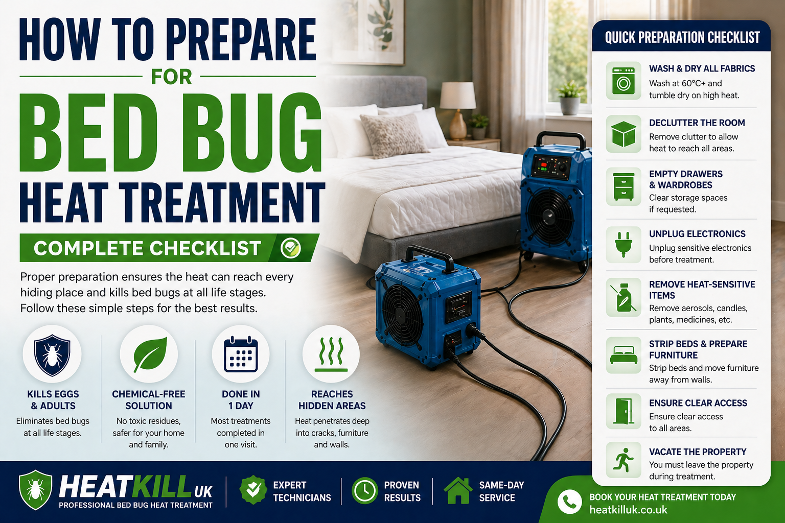 How to Prepare for Bed Bug Heat Treatment