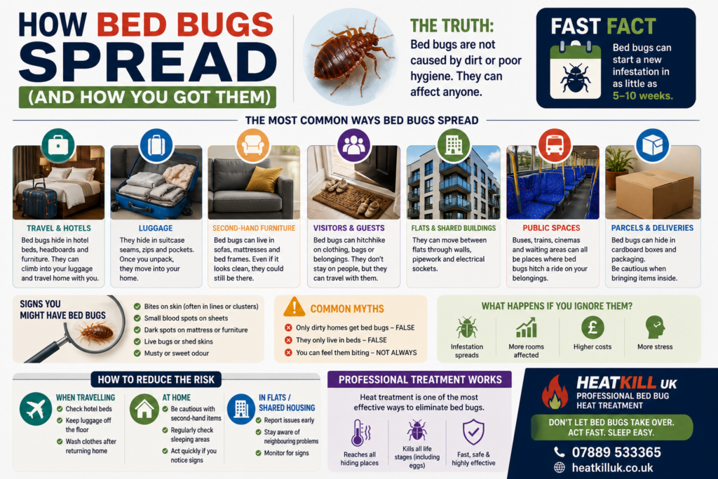 How Bed Bugs Spread